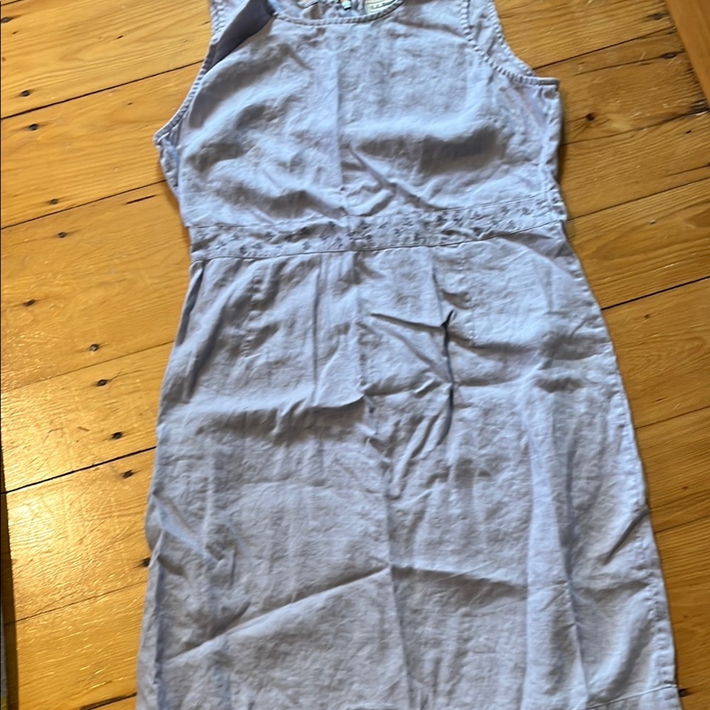 LL Bean lavender 100% linen dress Size 12 - runs a little small by